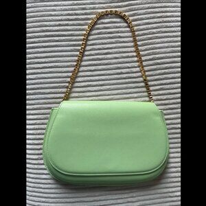 Alexander Wang Leather Crest Flap Bag in Mojito